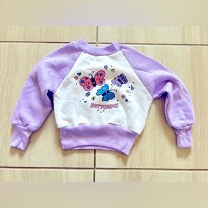 ❤️4‎ for $25❤️ Vintage butterfly sweater size 18M